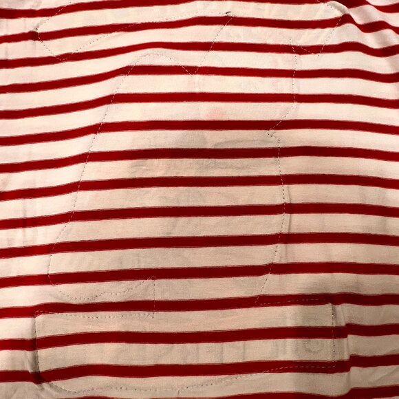 Melissa Masse 'Rosie the Riveter' Striped T-Shirt, USA, Red White, 1X - Picture 7 of 11